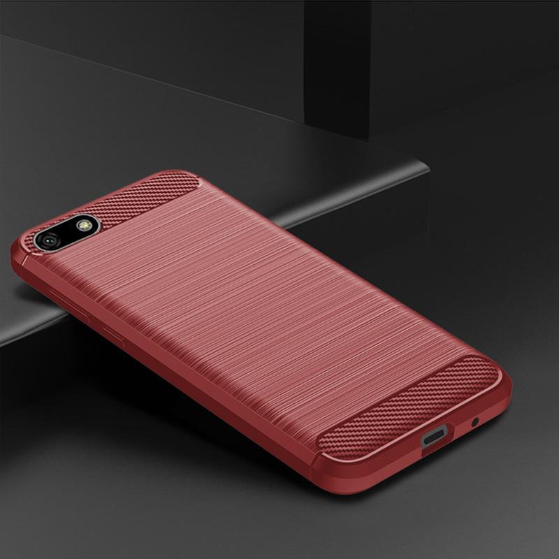 For Huawei Y5 2018 Y5 Pro 2018 Case Silicone Shockproof Carbon Fiber Back Cover for Y5 Prime 2018 Phone Cases Coque Fundas