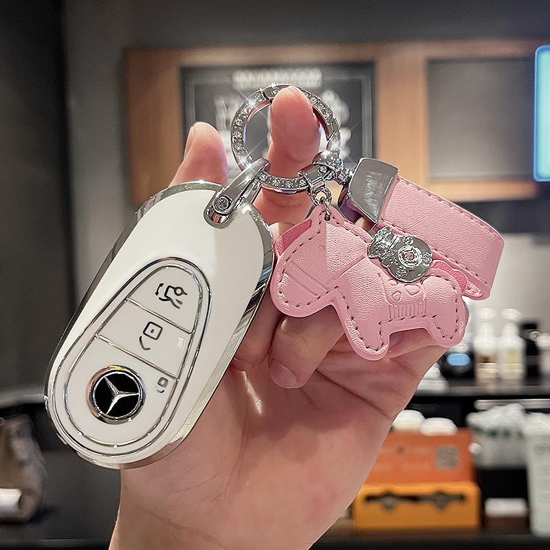 SFX1 For Mercedes-Benz A B C E S G-Class CLA CLS EQA EQB EQC GLA GLB GLC GLE GLS Car Zinc Alloy Key Case Key Bag Car Metal Key Shell