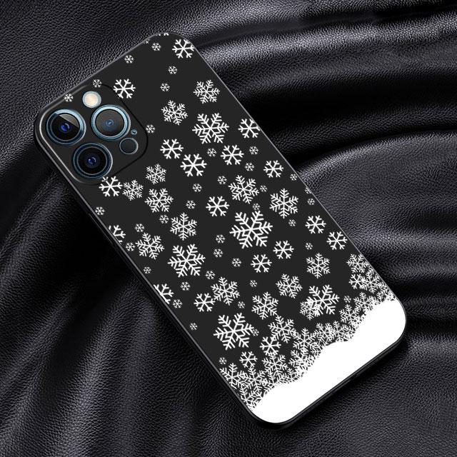 Case For Apple iPhone 14 13 11 12 Pro 7 XR X XS Max 8 Plus 6 6S SE 2022 13Pro Black Soft Phone Funda Merry Christmas