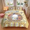 3pcs Pochacco & My Best Flavor Bedding Set Includes 1 Quilt Cover and 2 Pillowcases, Comfortable Bedding with Stylish Design for Bedroom W076