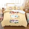 Pui Pui Molcar Povlečení Jednolůžko Dvojlůžko Plná Velikost Queen King Ložní Souprava Dospělý Dítě Ložnice Přikrývka Sady 3D Anime Prostěradlo