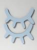 Home Decoration Supplies Wall Decoration 3D Three-dimensional Wooden Eyelash Ornaments Wall Decoration 2 Pieces 1 Set