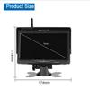 7-Inch Wireless Rearview Camera for Trucks, Buses, Trailers & Excavators