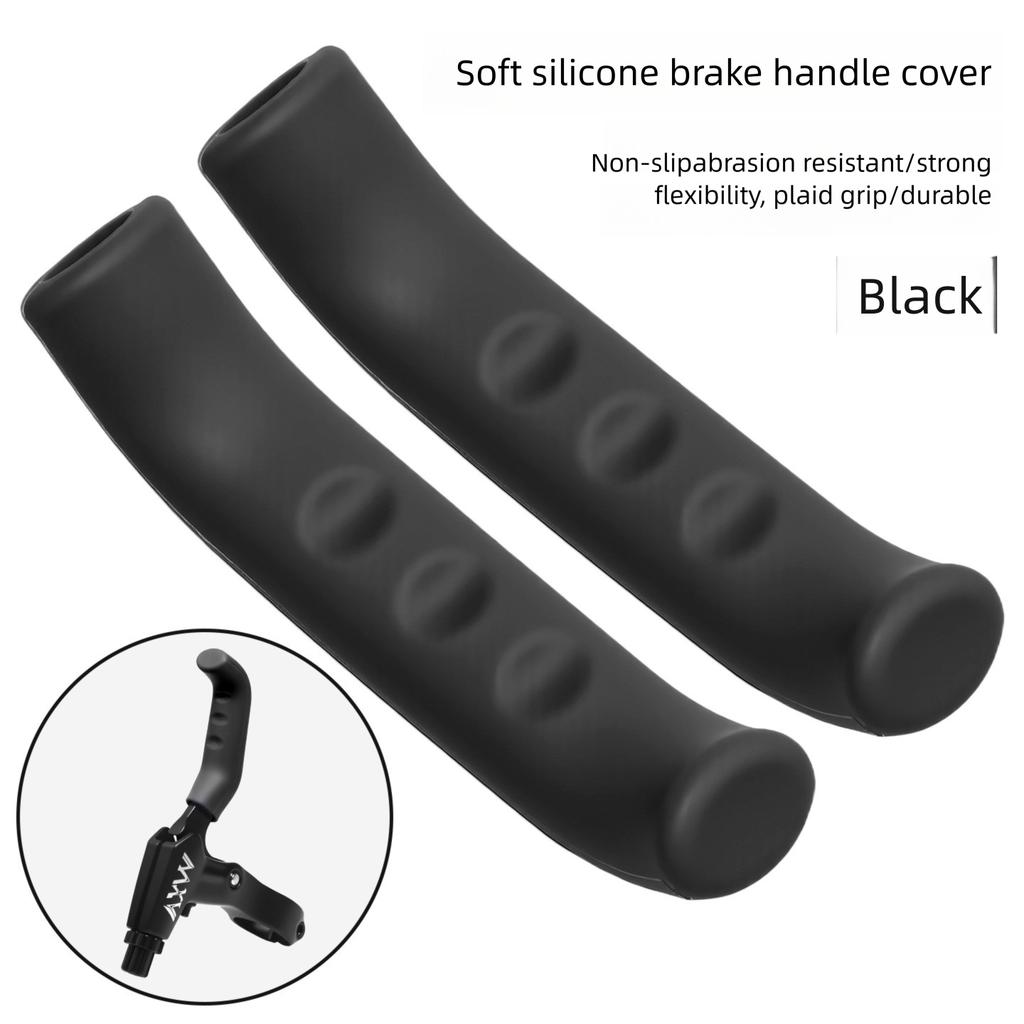 Soft Silicone Bike Brake Lever Cover, 1 Pair Universal Anti-Slip Shock-Absorbing Protector for Mountain Road Bike Cycling Parts