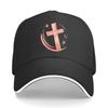 Modern Glitter Cross Faith Emblem Sandwich Baseball Cap Sun Cap Outdoor Workouts Hat