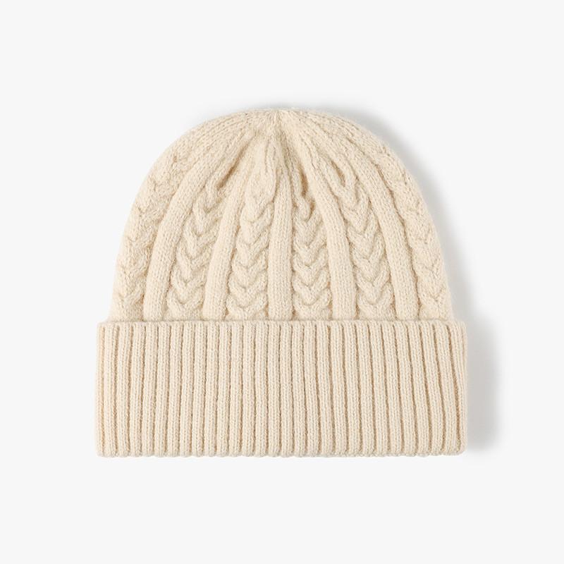 Knit Hat For Men Women Winter Warmth Thick Faux Rabbit Fur Fashion Beanie
