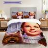 Fantasy Journey Through Emerald City Three-piece set (1 * duvet cover + 2 * pillowcase, without core) 2D Flat Soft and comfortable Bedding set