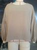 Women's 2025 Spring/Autumn Casual Round Neck Long Sleeve Solid Color Retro Loose Shirt