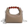2024 Summer New Niche Beaded Handheld Lunch Bag, Chain Bag, Fashionable Versatile Dumpling Bag, Single Shoulder Crossbody Bag
