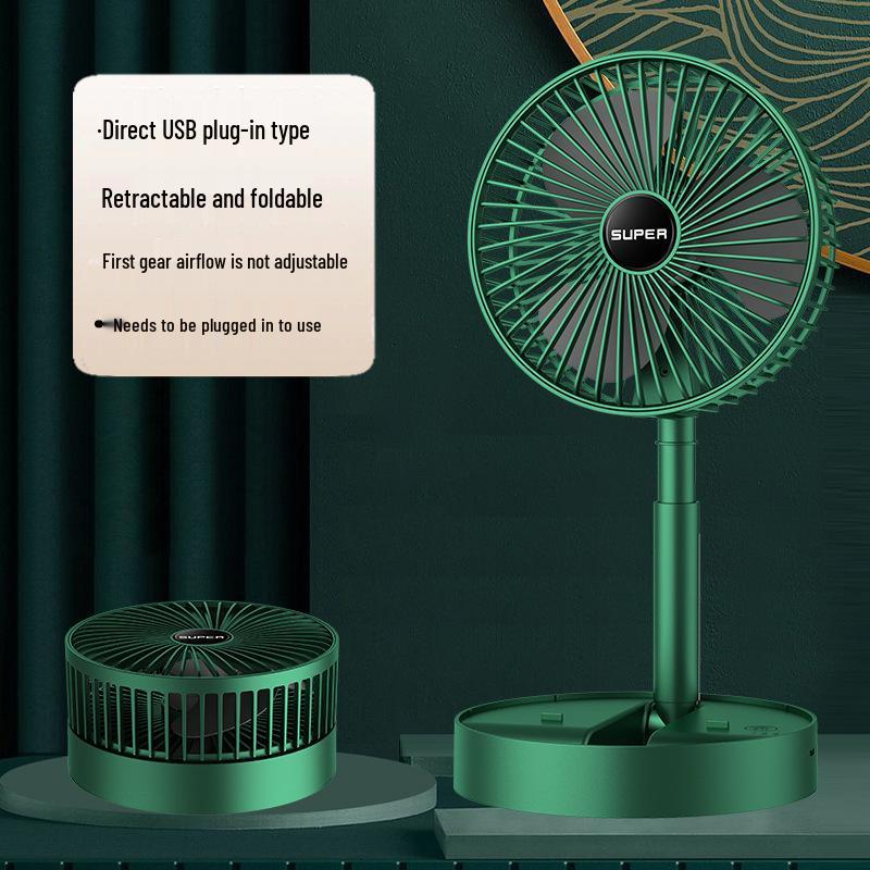 Compact USB Plug-in Electric Desktop Fan for Office, Dorm & Outdoor Use 170x85 mm