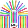 32-Piece 8 Colors Mini Bubble Wands Assortment Party Favors Toys for Kids Child, Christmas Celebration,Thanksgiving New Year, Themed Birthday,Wedding,