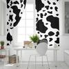 Cow Texture Kitchen Curtains Bedroom Decor Items Curtain Panel Window Curtains for Living Room