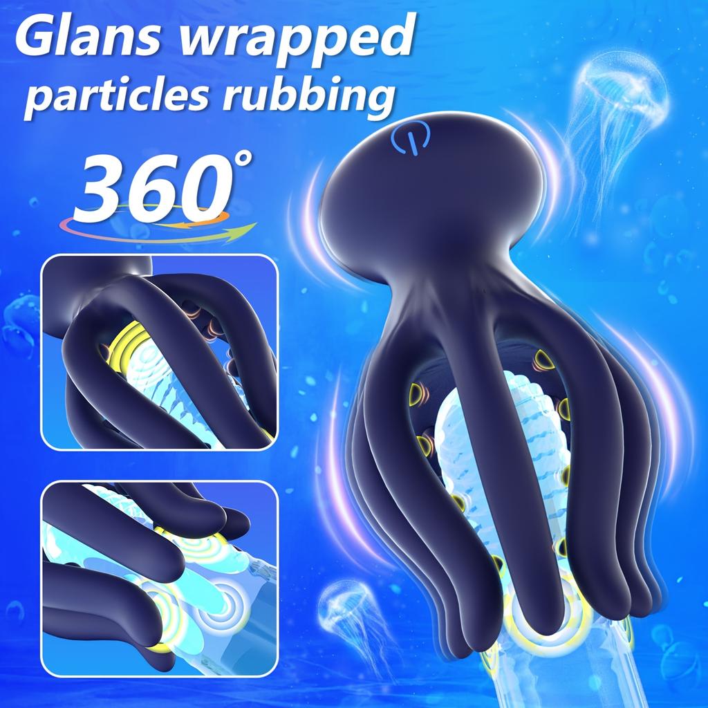 USB Rechargeable Male Masturbator with 10 Vibration Modes Penis Exerciser Long-lasting Couple Sex Toy Glans Training Massage Adult Toy