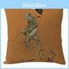 Cycling Frog Pattern Print Pillow Case Cartoon Animal Cushion Cover Fashion
