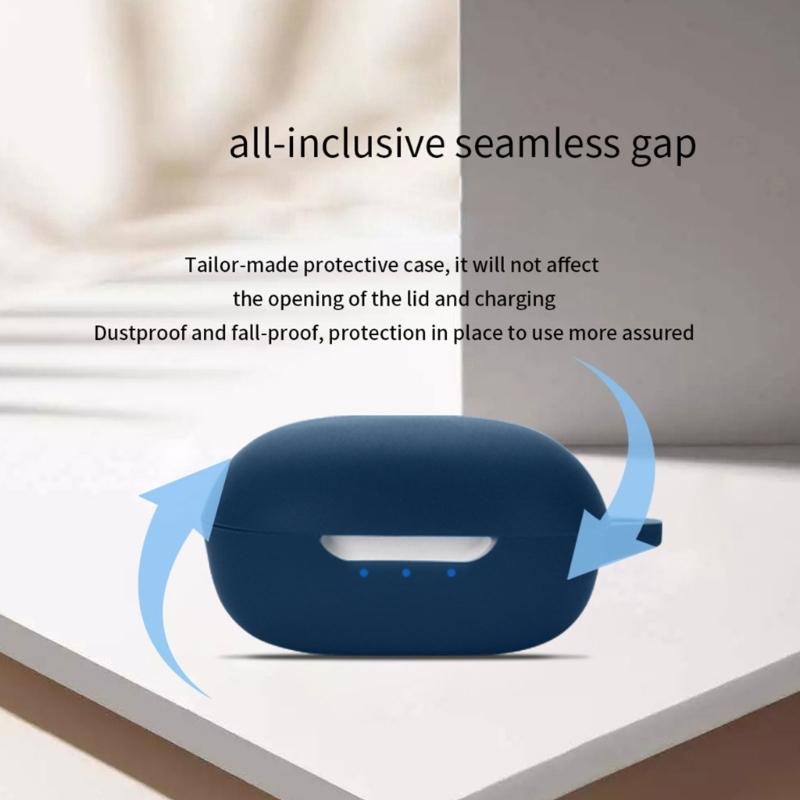 Compatible for T280TWS Shockproof Wireless Earphone Sleeve Impact-resistant Housing Antidust Washable Silicone Covers
