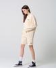 Moz Moz [Set] 5-Color Color Chip Sweatshirt & Shorts French Terry Tracksuit Set Plus Size