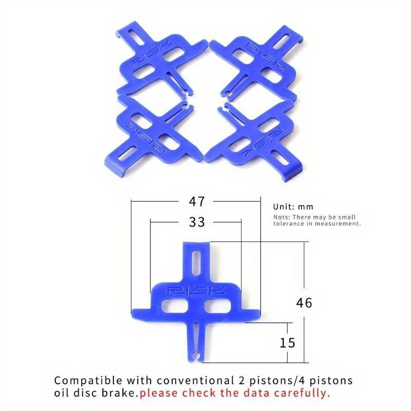 20pcs Bike Hydraulic Disc Brake Pads Spacer Instert Bicycle Brake Caliper Pad Washer Mountain Disc Brake Piston Retainer Tool