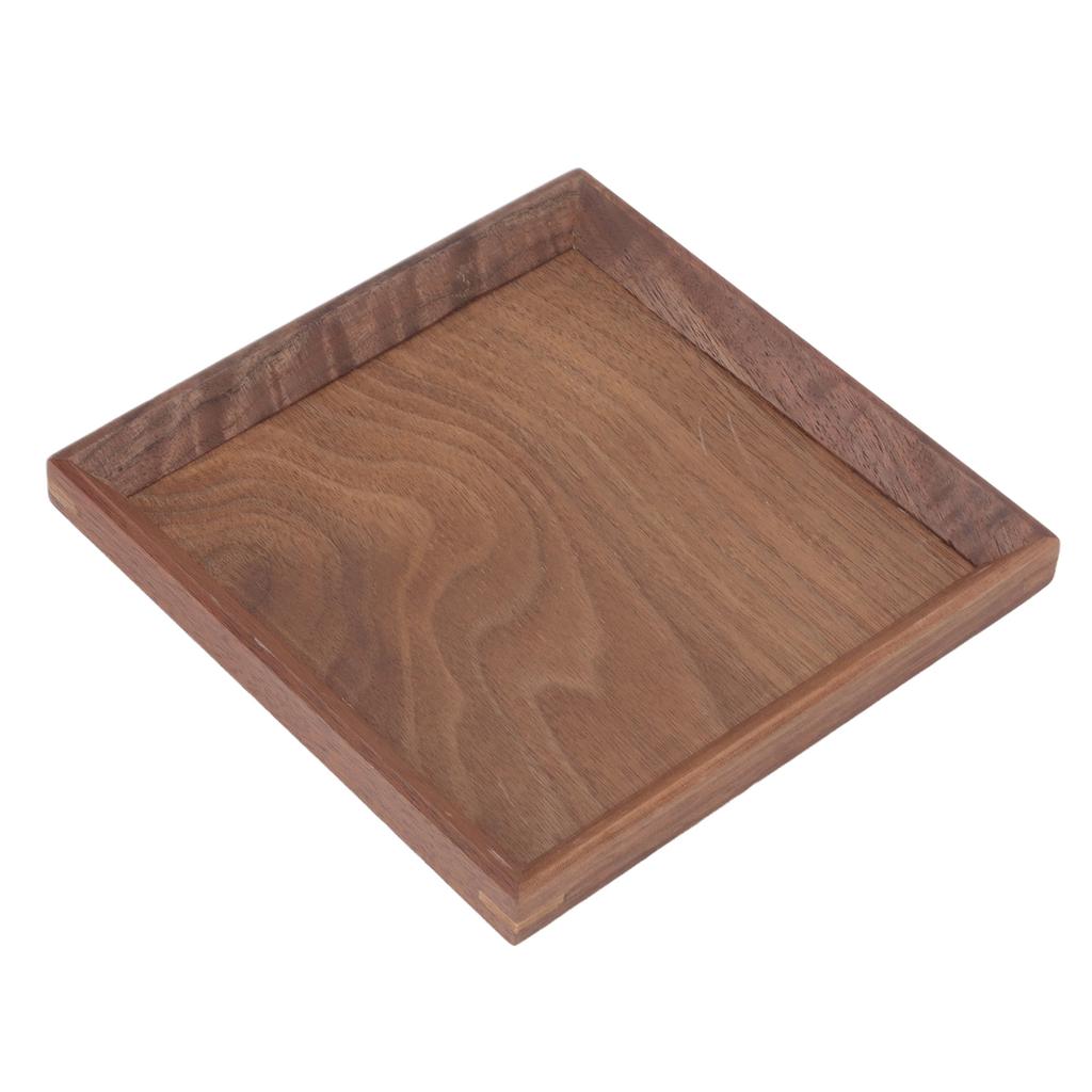 Black Walnut Tray Simple Fashion Serving Tray Serve Tea Fruit Cheese Wine Or Meals Small Square