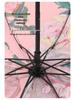 Dual-Use Three-Fold Black Glue UV Protection Oil Painting Umbrella