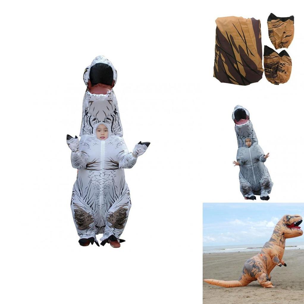 Waterproof And Durable Kids T-rex Inflatable Dinosaur Costume For Parties