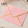 Professional Correspondence Supplies 5Pcs Western Style Envelopes with Gold Foil Trim, Offset Paper Invitation Decorative Gift Card for Wedding,