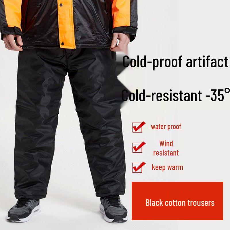 Thickened Winter Hat & Cold-Proof Workwear Jacket for Outdoor Ice Fishing