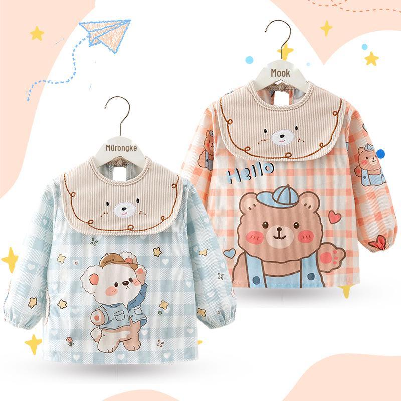 Unisex Baby Waterproof Long Sleeve Coveralls: Autumn/Winter Bib & Apron
