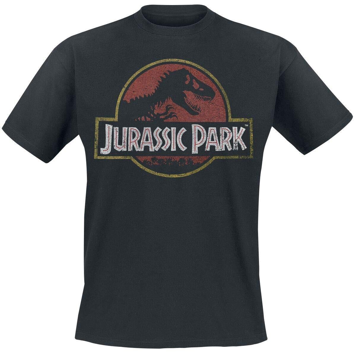 Jurassic Park T-Shirt Uomo XL Nero XXXXL