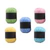 5 Rolls Multicolor Gradient Cotton Yarn for Hand Knitting Crochet Projects Sweaters Hats Gloves Scarves Shawls Christmas Gifts