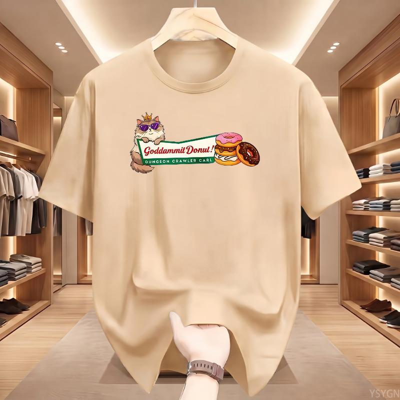 Princess Donut T Shirt Dungeon Crawler Carl T-shirt Cat Lover Graphic T Shirts Funny Cotton Comfortable Clothes