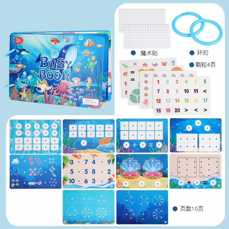 Non-Toxic Montessori Baby Busy Book My First Quiet Book Paste Early Learning Education Children Toy Matching Puzzles Game For Baby Gift