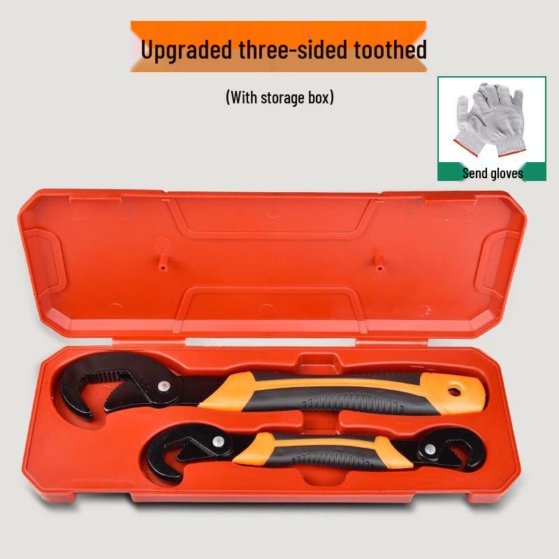 Universelles Multifunktions-Verstellschlüssel-Set: Große Rohr-, Kleine und Verstellschlüssel