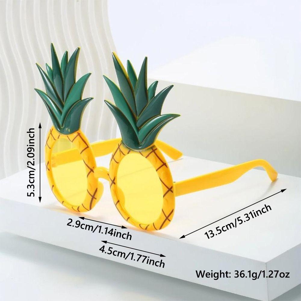 Trendy Luau Party Props Fruit Design Beach Photo Glasses for Women & Men