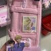Anime Style Plush Messenger Bag Student Portable Stationery Pouch Creative Gift For Friends