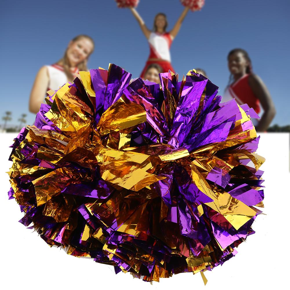 2KS Dvouhlavé roztleskávací taneční pompony Květinová koule pro sportovní zápasové doplňky