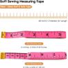 2Pcs Fashion Soft Tape Measure 60in, Versatile for Body, Tailor, Sewing & Daily Measurements