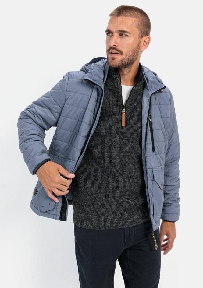Winter Jacket Camel Active Quilted Blouson Hooded Denim (430690-4N08) Blue Black