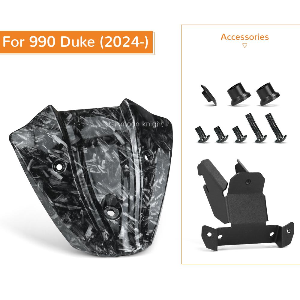 Motorcycle Accessories Deflector Wind Shield For 990Duke For Duke 990 2024 2025 Fly Screen Front Small Windshield Fairing