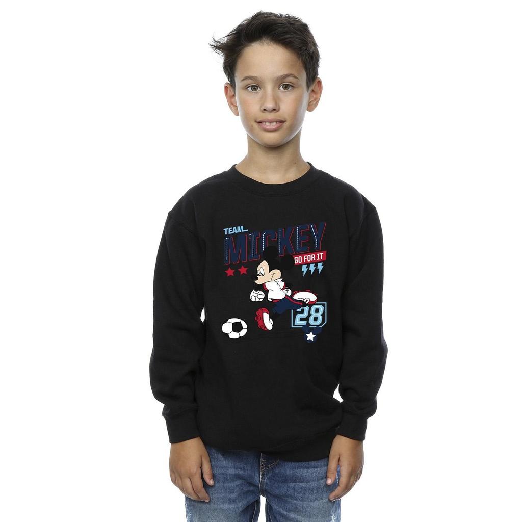 Disney Boys Mickey Mouse Team Mickey Football Sweatshirt