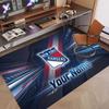 Custom Rug New York Rangers Pattern Print Name Text Soft Non‑Slip Floor Carpet for Home Indoor Decoration