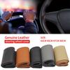 42cm 45cm 47cm 50cm Car Truck Cowhide Steering Wheel Cover Truck Bus DIY Handmade Genuine Leather Steering Wheel Cover
