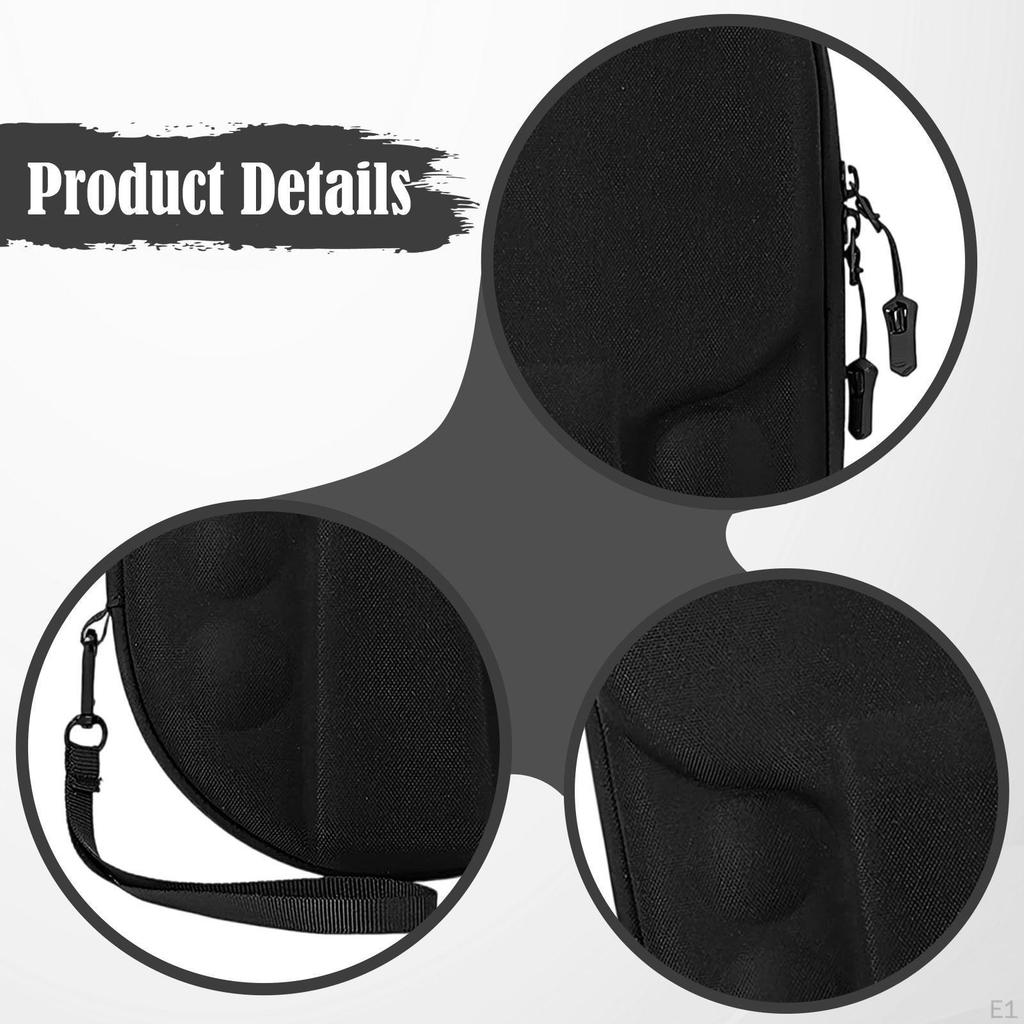 Lightweight, High-quality Table Tennis Racket Case, Holds 2 Paddles And 4 Balls, Ideal for Travel.