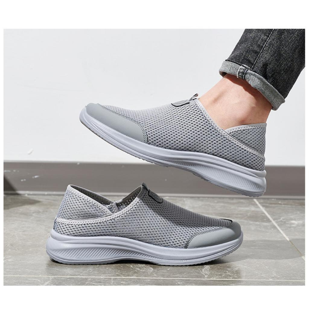 Spring and Summer New Women's Shoes, Mosquito Repellent Mesh Breathable Comfortable Soft Soled Men's Shoes, Wear Lightweight Casual Flyknit Shoes