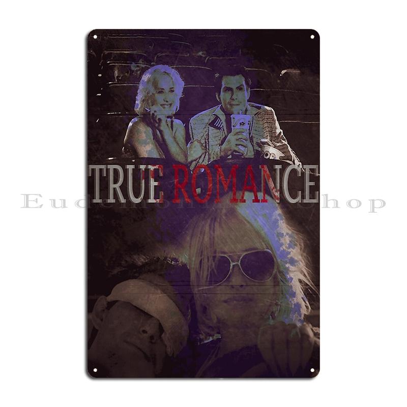 True Romance Banksy style art Movie Metal Plaque Poster Create Poster Garage Plaques Design Custom Tin Sign Poster 20x30cm(7.8x11.8inch)