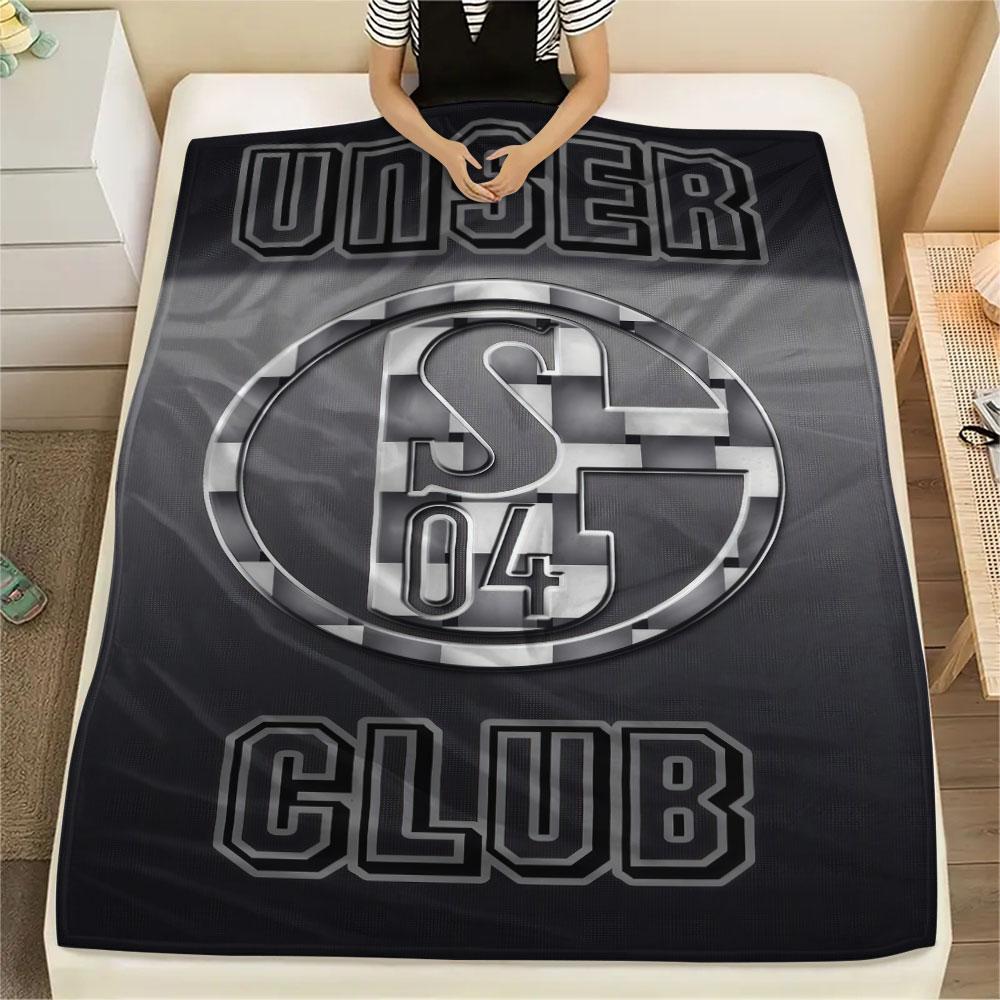 Schalke Logo Blanket, High Quality Comfortable for All Seasons, Home Decor, Warmth and Comfort