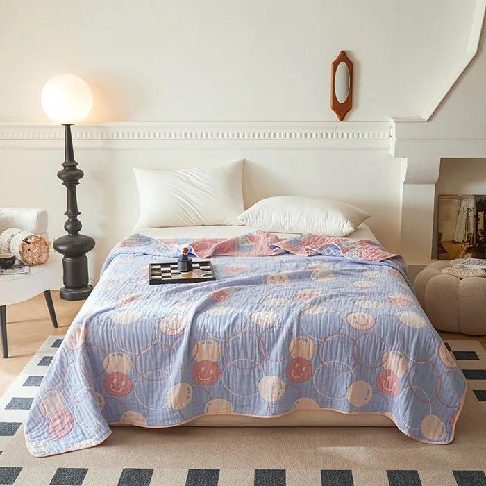 New Class a Cotton Is Not Easy To Shrink 6 Layers Gauze Blanket Towel Blanket Summer Blanket