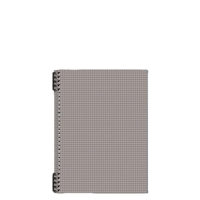 Hand-Friendly Transparent Removable Loose-Leaf Notebook with Square Grid, Perfect for High School Students – Durable and Thickened Design