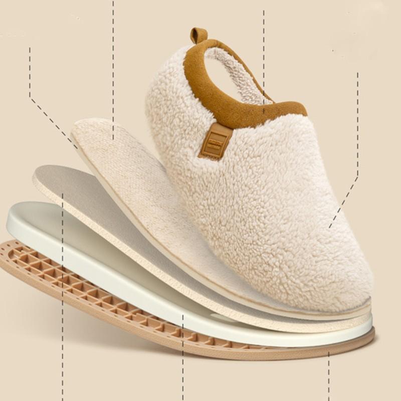 Fashion Crestar Winter Women's Fuzzy Slippers Indoor Comfort Keep Warm Non-slip Cotton Shoes Lady Super Soft Fuzzy Houes Flats Slippers