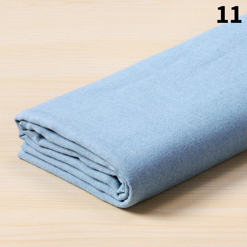 50x145cm Thin / Thick Stretch Cotton Denim Fabric Retro Style Washed Soft Denim Cloth For DIY Skirts Coat Pants Sewing Material