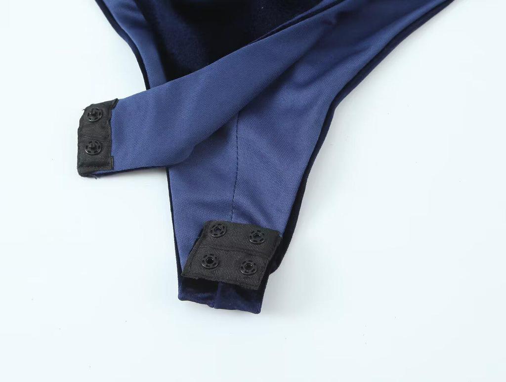 Tuta body in velluto snellente moda donna europea e americana